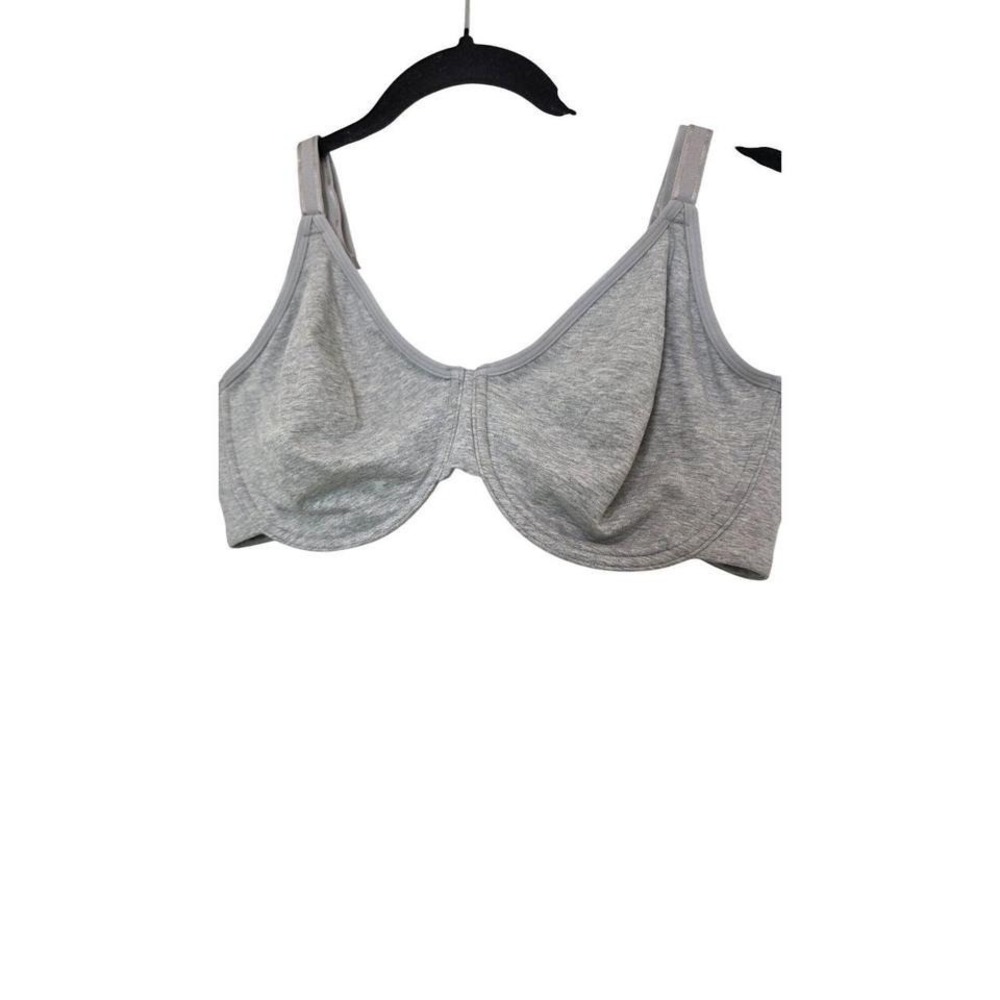 Fruit Of The Loom Womens Heather Gray Underwire Bra XL Cotton Blend‎